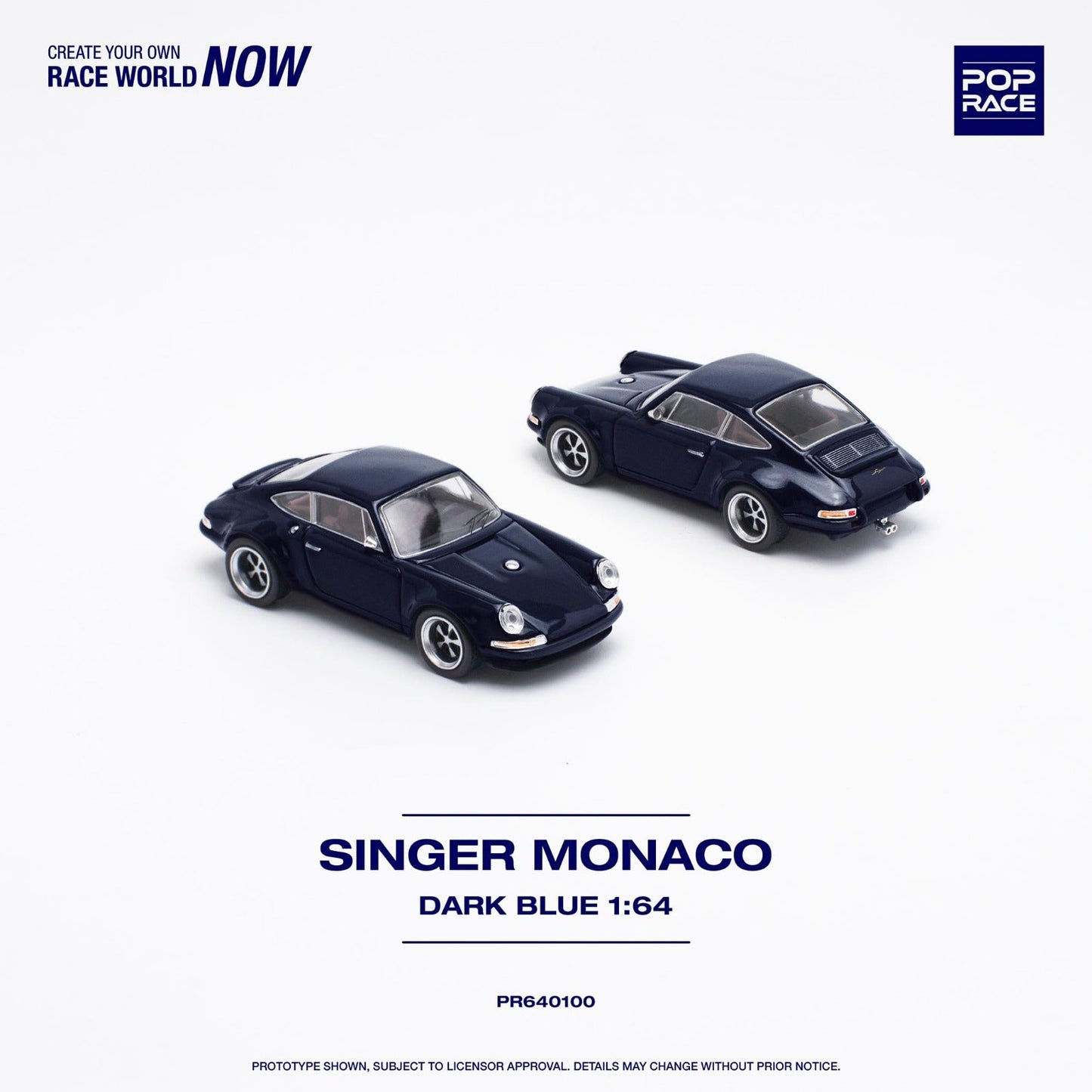 [PREORDER] POP RACE - SINGER - MONACO (MIDNIGHT BLUE) - PR640100 - MODEL CAR UKMODEL CAR#INNO64##TARMAC##diecast_model#