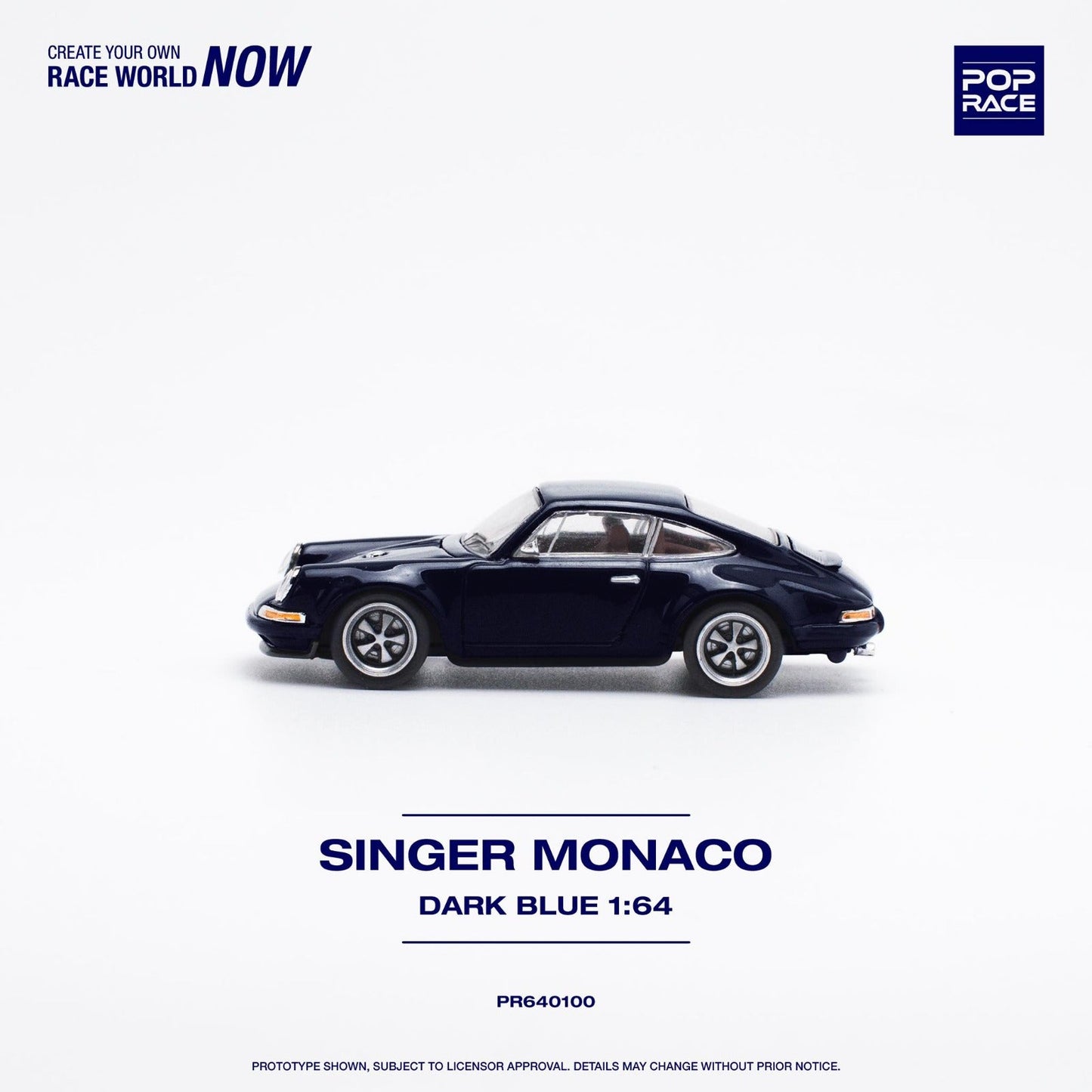 [PREORDER] POP RACE - SINGER - MONACO (MIDNIGHT BLUE) - PR640100 - MODEL CAR UKMODEL CAR#INNO64##TARMAC##diecast_model#