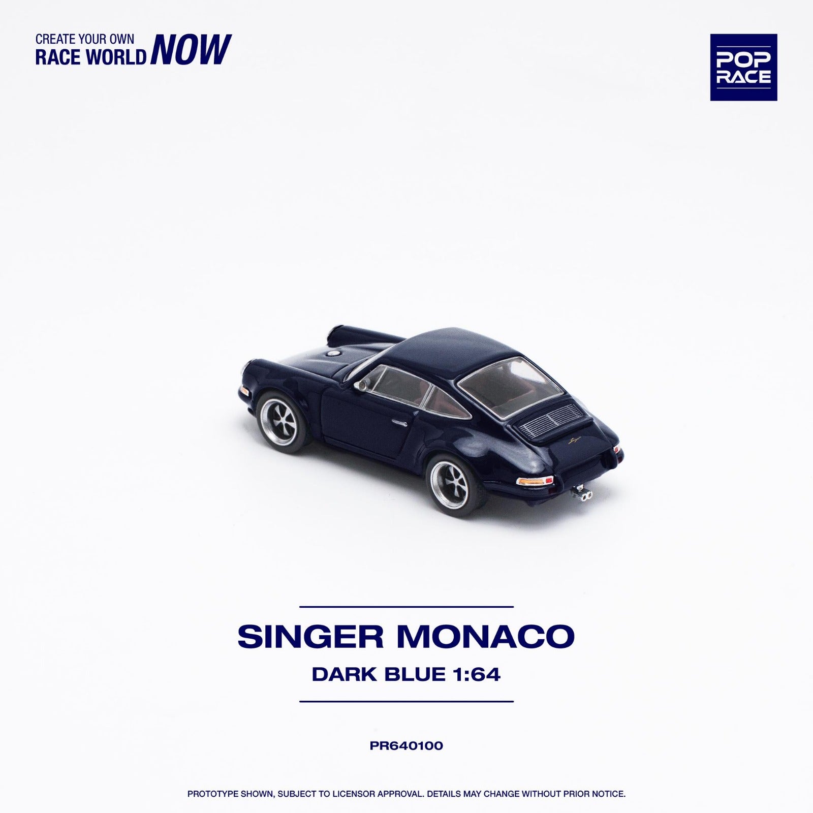 [PREORDER] POP RACE - SINGER - MONACO (MIDNIGHT BLUE) - PR640100 - MODEL CAR UKMODEL CAR#INNO64##TARMAC##diecast_model#