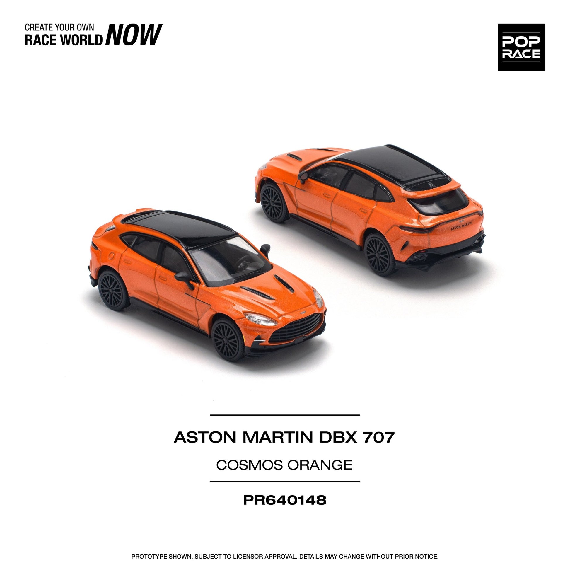 [ PREORDER ] POPRACE - 1/64 ASTON MARTIN DBX 707 - COSMOS ORANGE - Diecast model car - PR640148 - MODEL CARS UKMODEL CAR#INNO64##TARMAC##diecast_model#