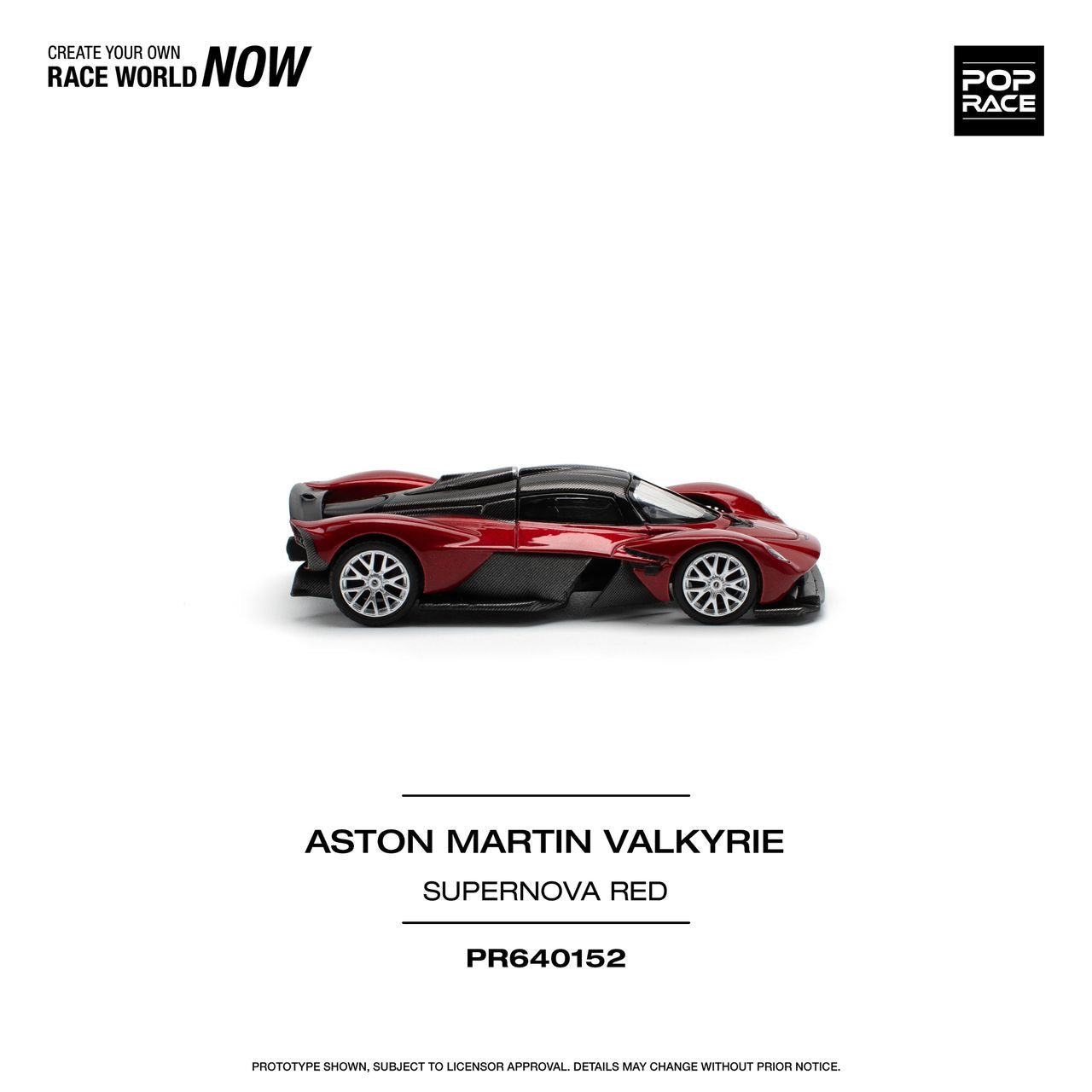 [ PREORDER ] POPRACE - 1/64 ASTON MARTIN VALKYRIE - SUPERNOVA RED Diecast model car - PR640152 - MODEL CARS UKMODEL CAR#INNO64##TARMAC##diecast_model#