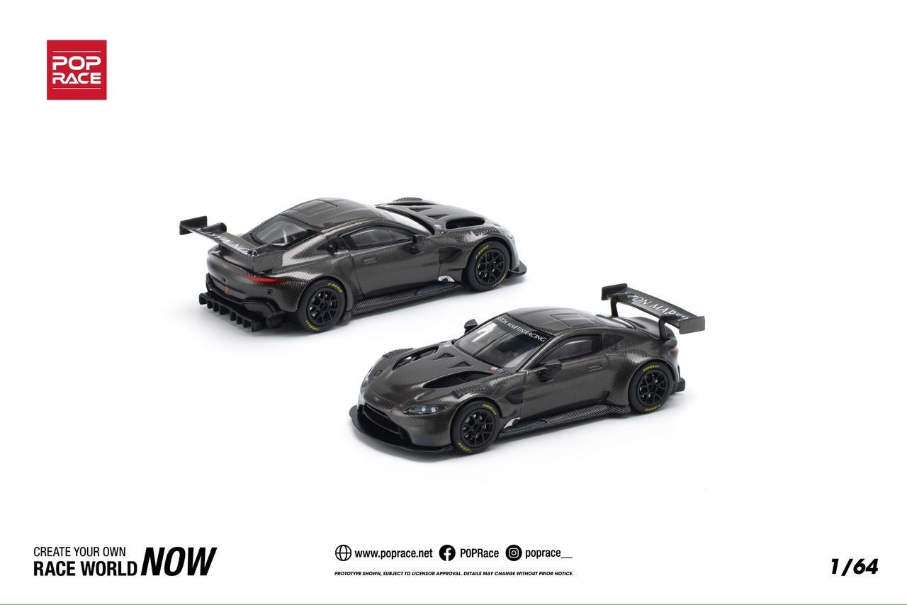 [ PREORDER ] POPRACE - 1/64 ASTON MARTIN VANTAGE GT3 - CARBON EDITION Diecast model car - PR640178 - MODEL CARS UKMODEL CAR#INNO64##TARMAC##diecast_model#
