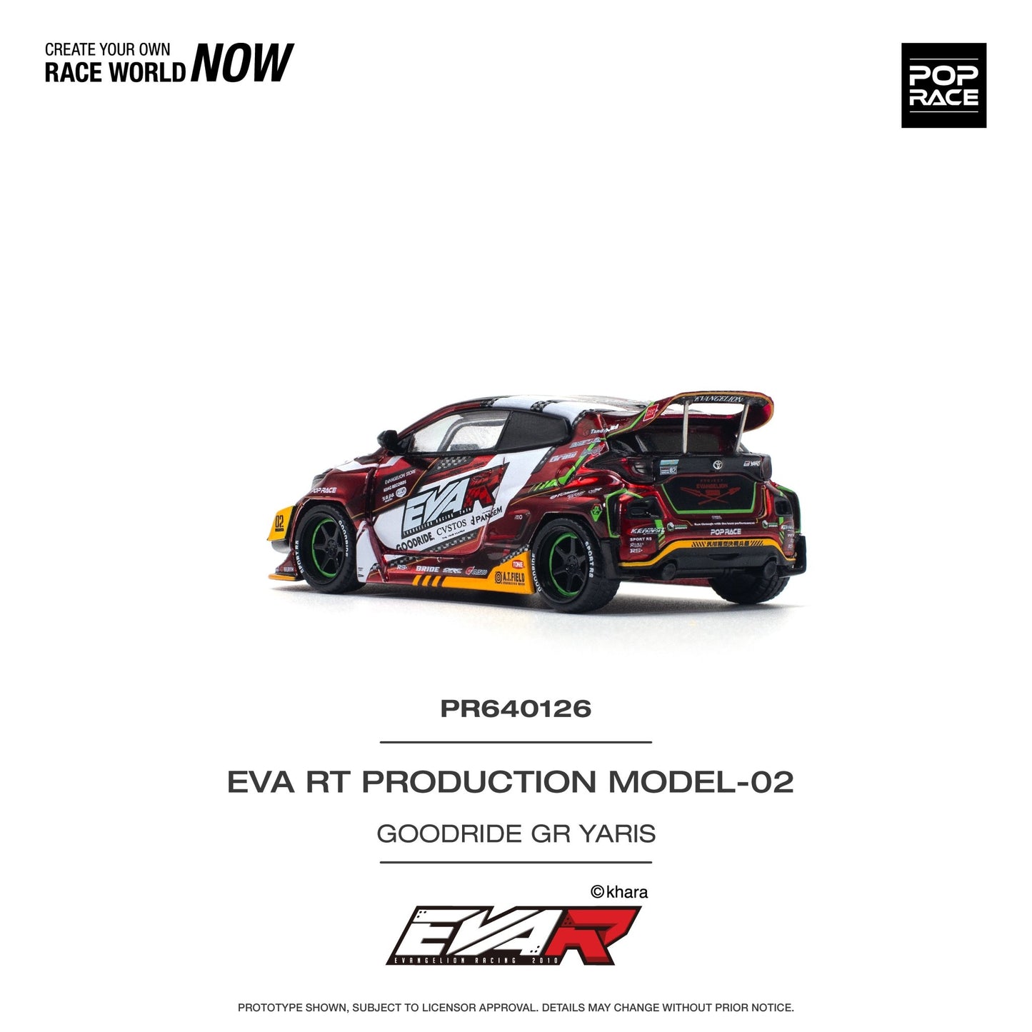 [ PREORDER ] POPRACE - 1/64 EVA RT PRODUCTION MODEL - 02 GOODRIDE GR YARIS Diecast model car - PR640126 CN - MODEL CARS UKMODEL CAR#INNO64##TARMAC##diecast_model#