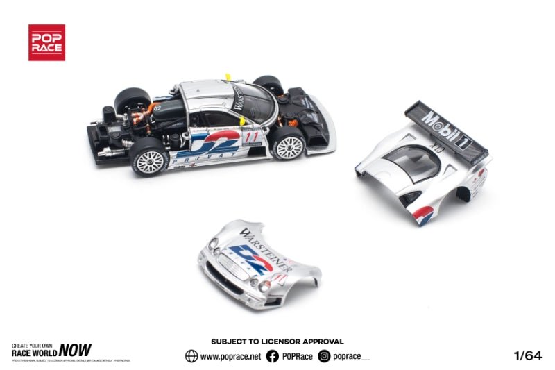 [ PREORDER ] POPRACE - 1/64 MERCEDES-BENZ CLK AMG GTR - 1997 FIA GT D2 PRIVAT Diecast model car (PR640095) - MODEL CARS UKMODEL CAR#INNO64##TARMAC##diecast_model#