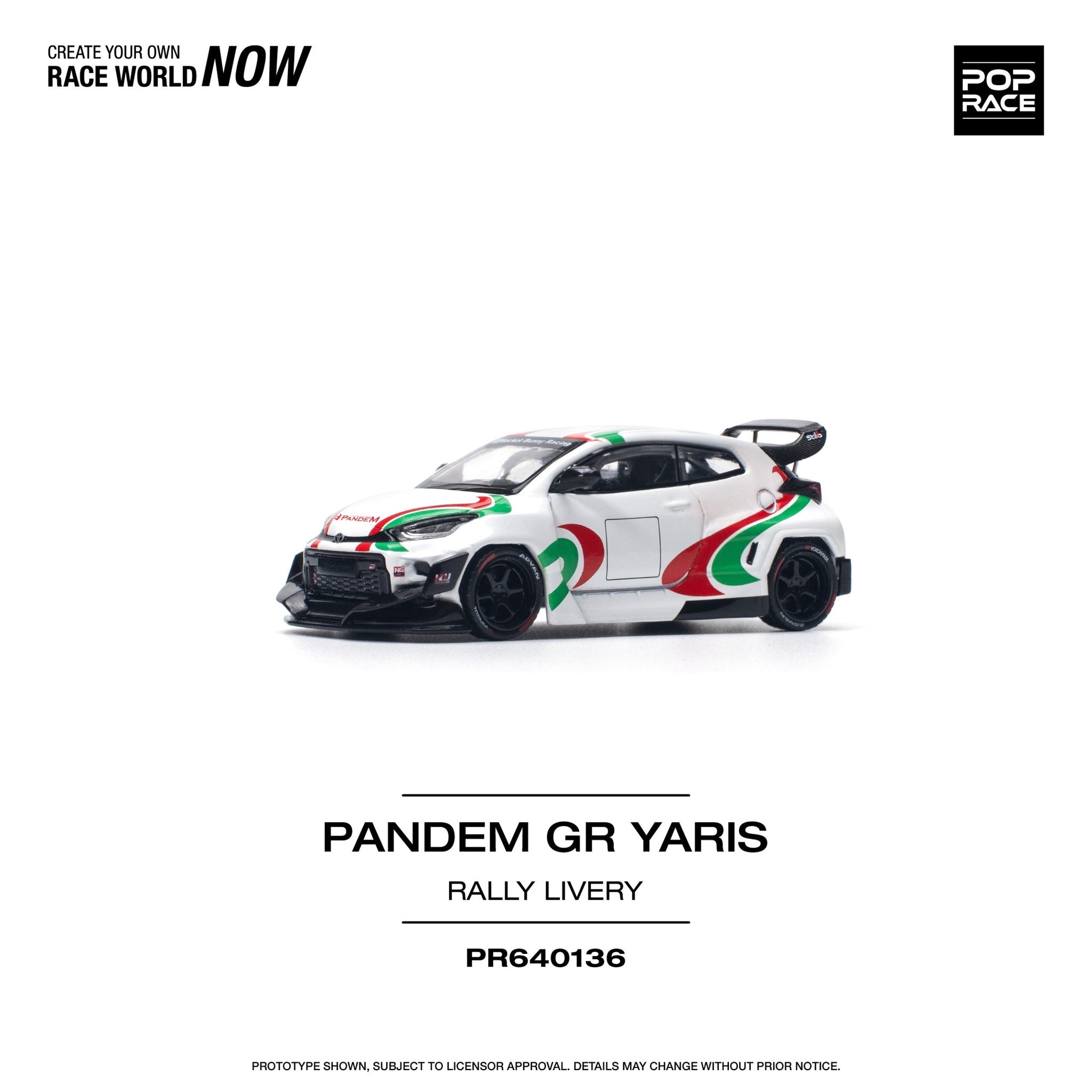 [ PREORDER ] POPRACE - 1/64 PANDEM GR YARIS - RALLY LIVERY - Diecast model car - PR640136 - MODEL CARS UKMODEL CAR#INNO64##TARMAC##diecast_model#