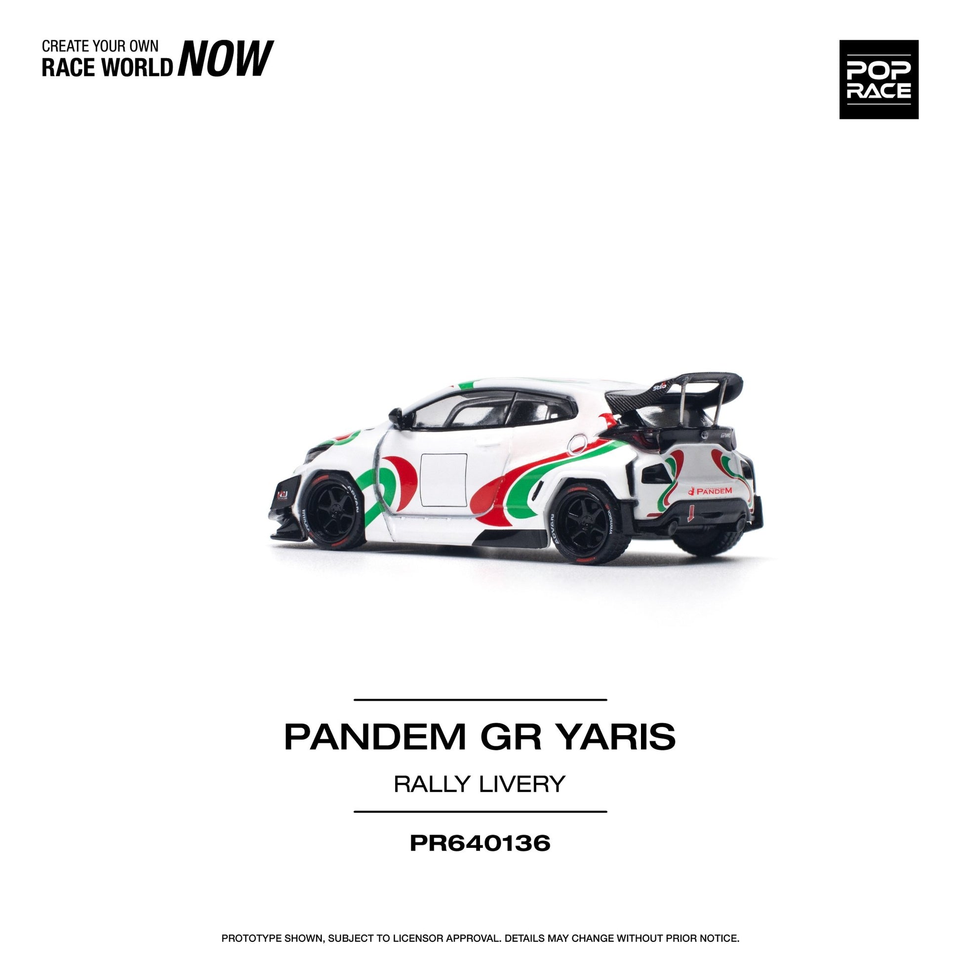 [ PREORDER ] POPRACE - 1/64 PANDEM GR YARIS - RALLY LIVERY - Diecast model car - PR640136 - MODEL CARS UKMODEL CAR#INNO64##TARMAC##diecast_model#