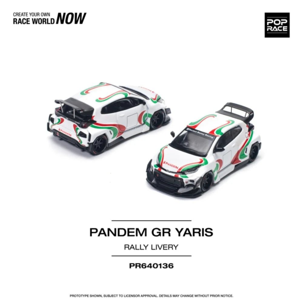 [ PREORDER ] POPRACE - 1/64 PANDEM GR YARIS - RALLY LIVERY - Diecast model car - PR640136 - MODEL CARS UKMODEL CAR#INNO64##TARMAC##diecast_model#