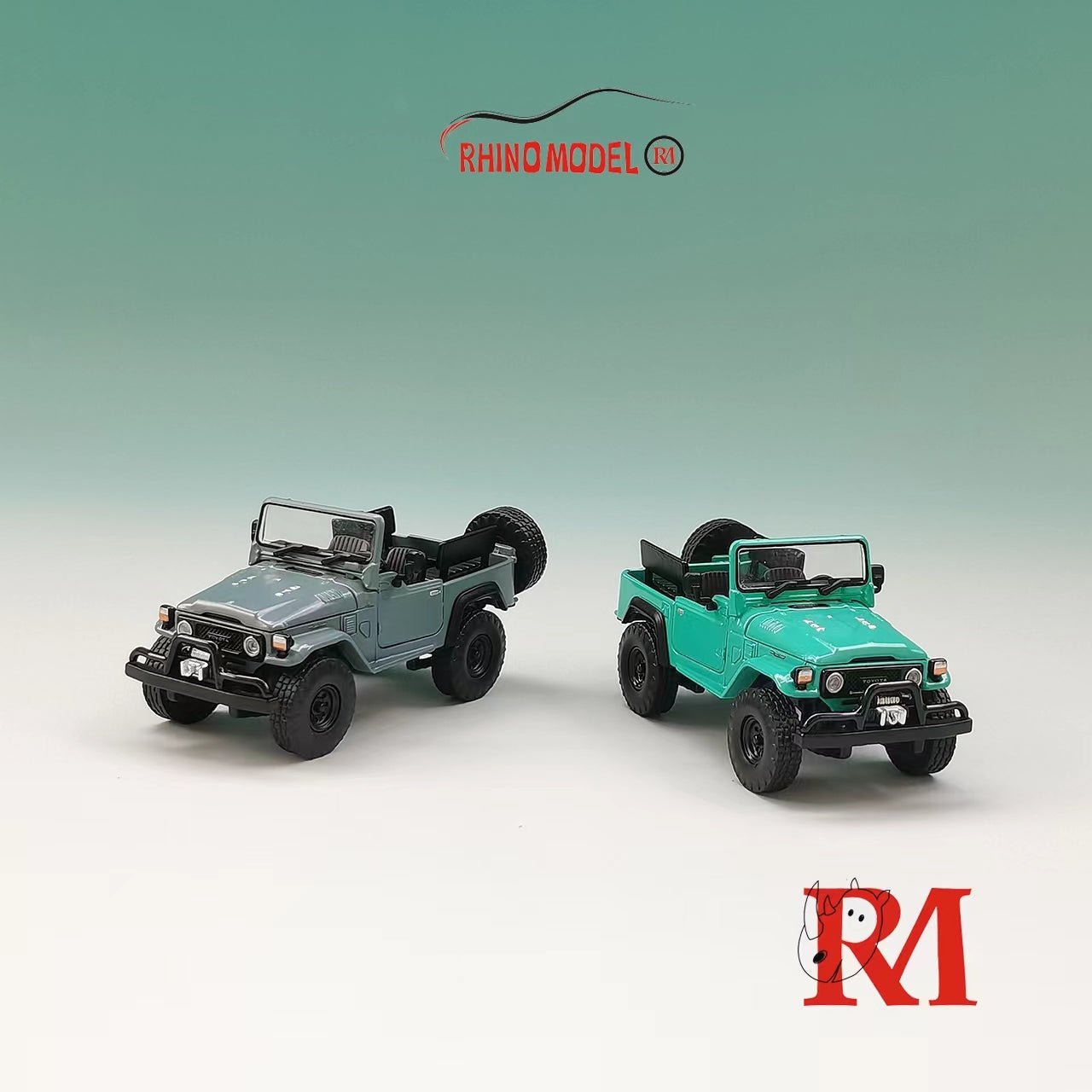 [ PREORDER ] Rhino Model RM - 1/64 Land Cruiser,FJ40 Pick Up (LC40) diecast model - Blue - MODEL CARS UKMODEL CAR#INNO64##TARMAC##diecast_model#