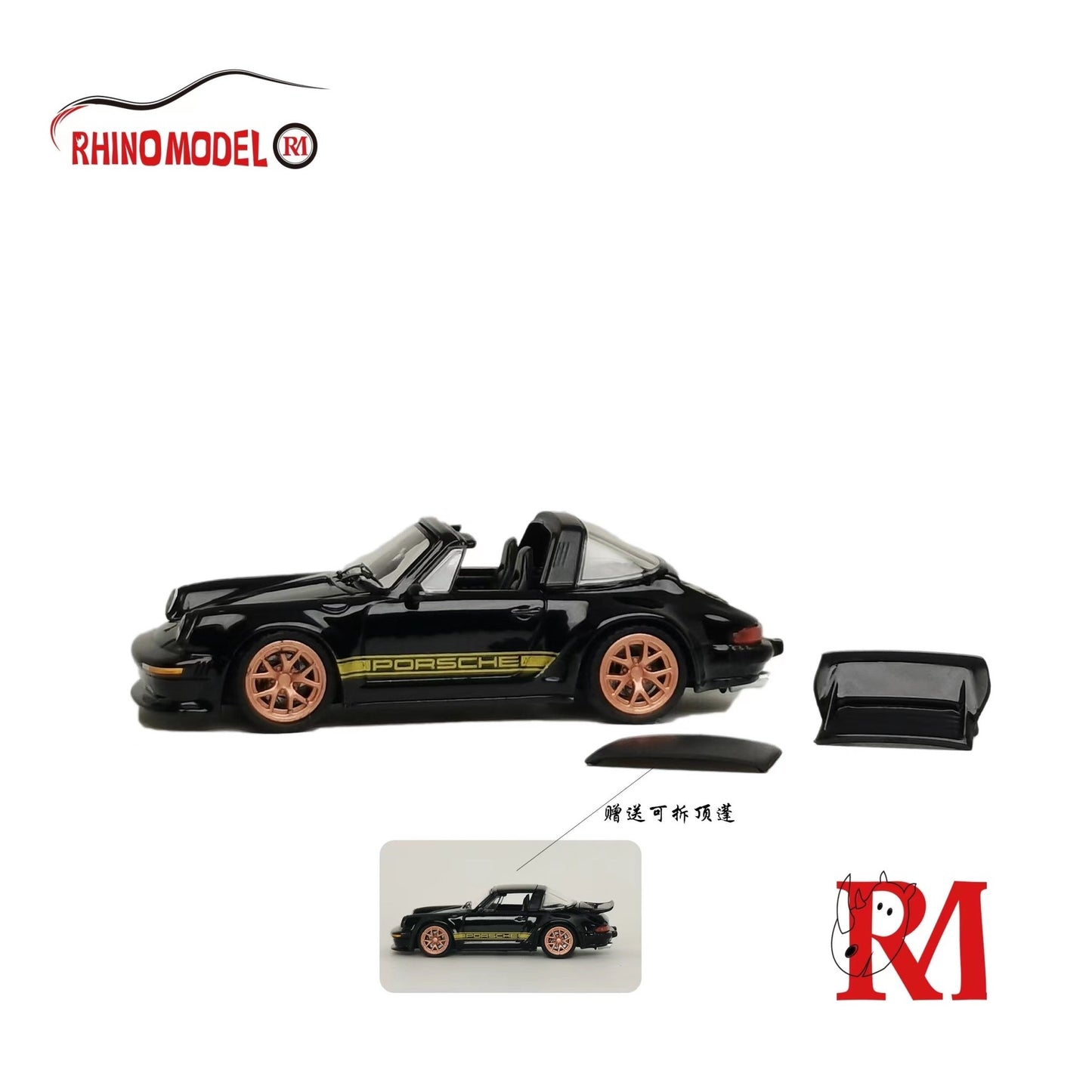 [ PREORDER ] Rhino Model RM - 1/64 PORSCHE Singer Turbo Study 930 open top model - B/black - MODEL CARS UKMODEL CAR#INNO64##TARMAC##diecast_model#