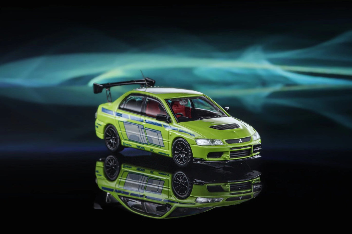 [ PREORDER ] Speed GT - 1/64 Lancer Evolution EVO IX,movie Fast and Furious 2 Paul Mitsubishi livery green diecast model - MODEL CARS UKMODEL CAR#INNO64##TARMAC##diecast_model#