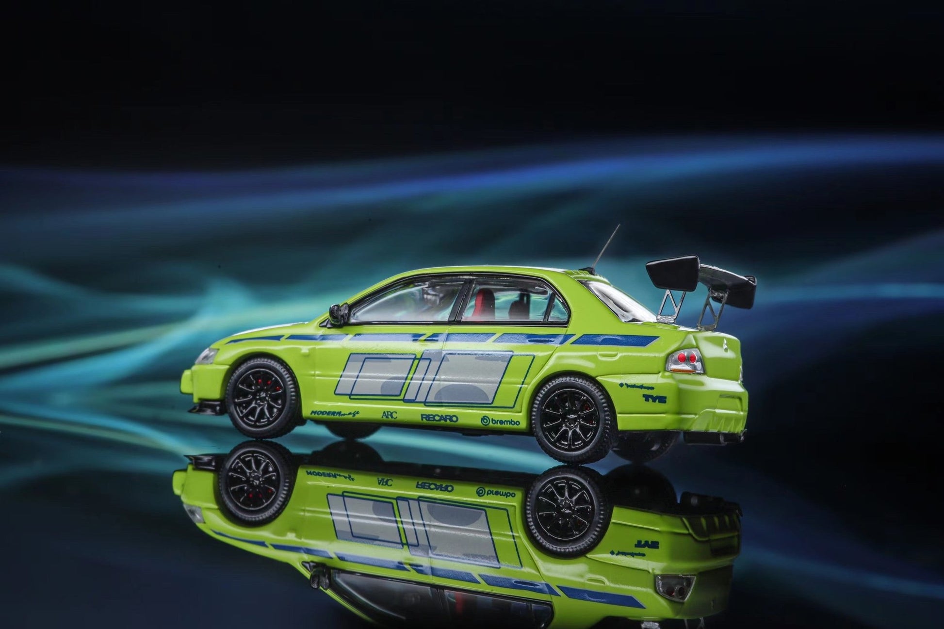 [ PREORDER ] Speed GT - 1/64 Lancer Evolution EVO IX,movie Fast and Furious 2 Paul Mitsubishi livery green diecast model - MODEL CARS UKMODEL CAR#INNO64##TARMAC##diecast_model#