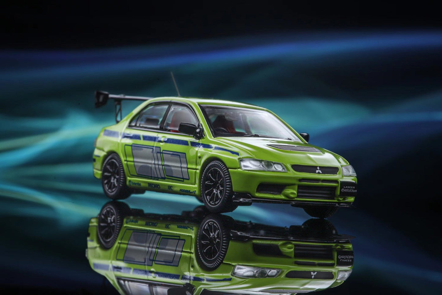 [ PREORDER ] Speed GT - 1/64 Lancer Evolution EVO IX,movie Fast and Furious 2 Paul Mitsubishi livery green diecast model - MODEL CARS UKMODEL CAR#INNO64##TARMAC##diecast_model#