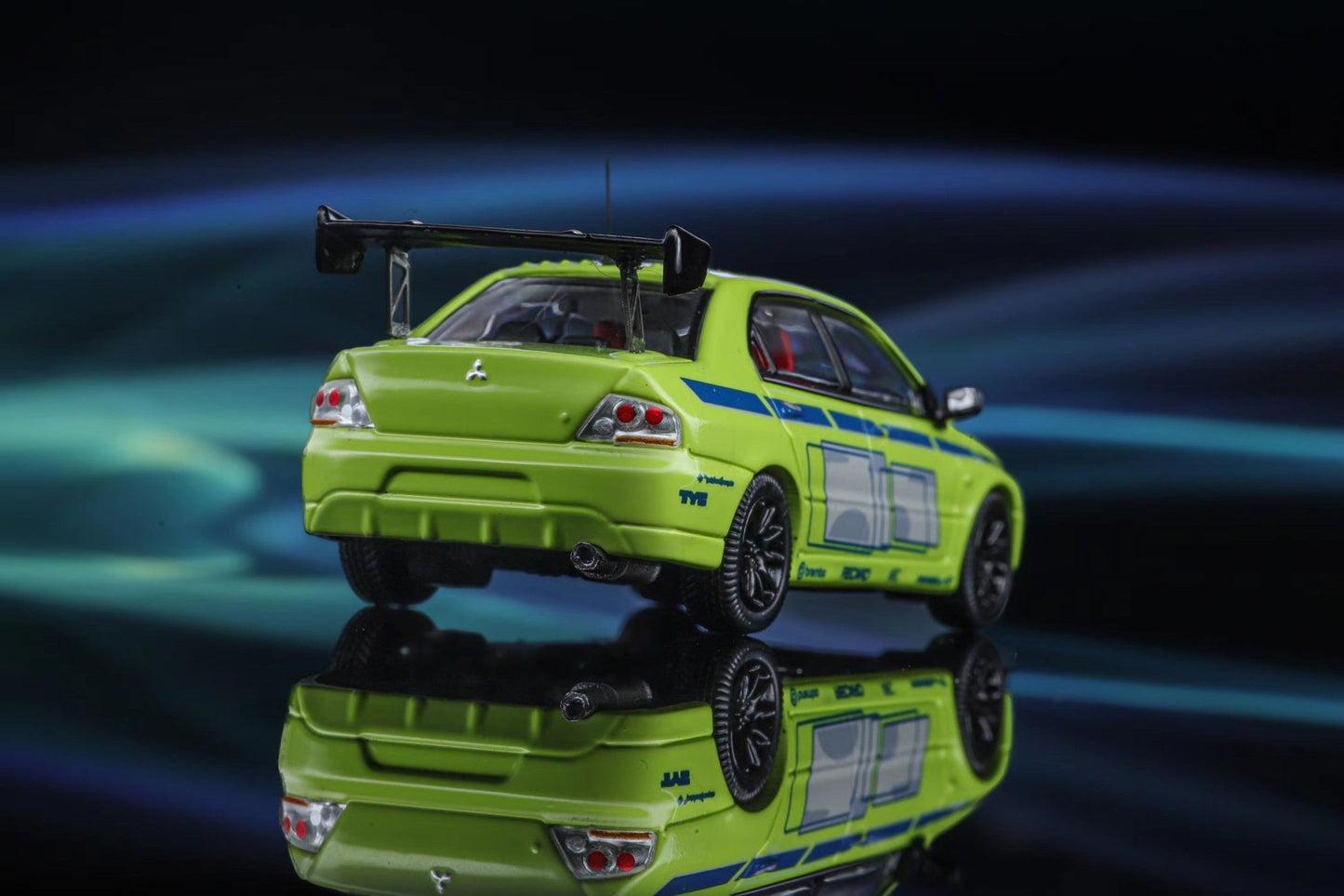 [ PREORDER ] Speed GT - 1/64 Lancer Evolution EVO IX,movie Fast and Furious 2 Paul Mitsubishi livery green diecast model - MODEL CARS UKMODEL CAR#INNO64##TARMAC##diecast_model#