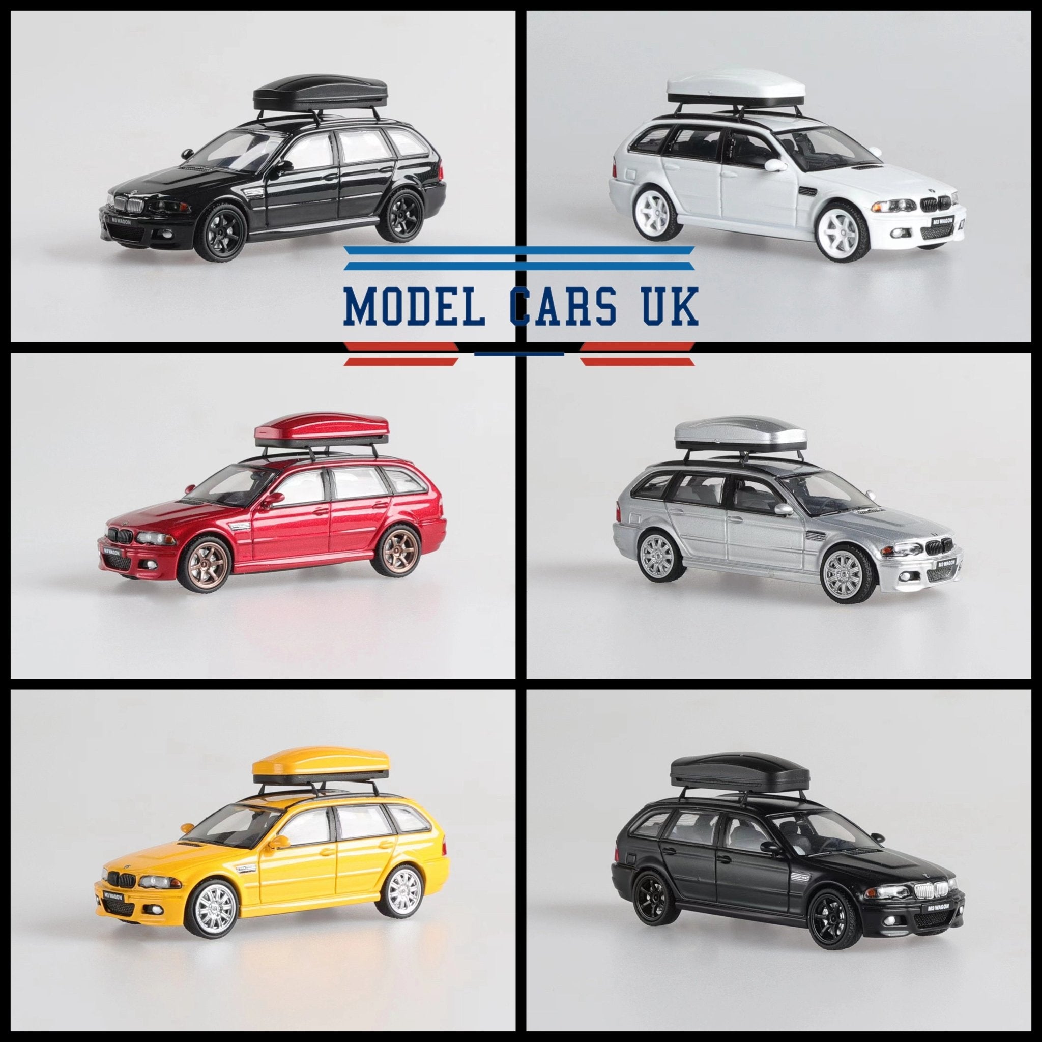 PREORDER Stance Hunters SH 1 64 BMW E46 Wagon diecast model A Silver silver wheel MODEL CARS UK INNO64 TARMAC diecast model