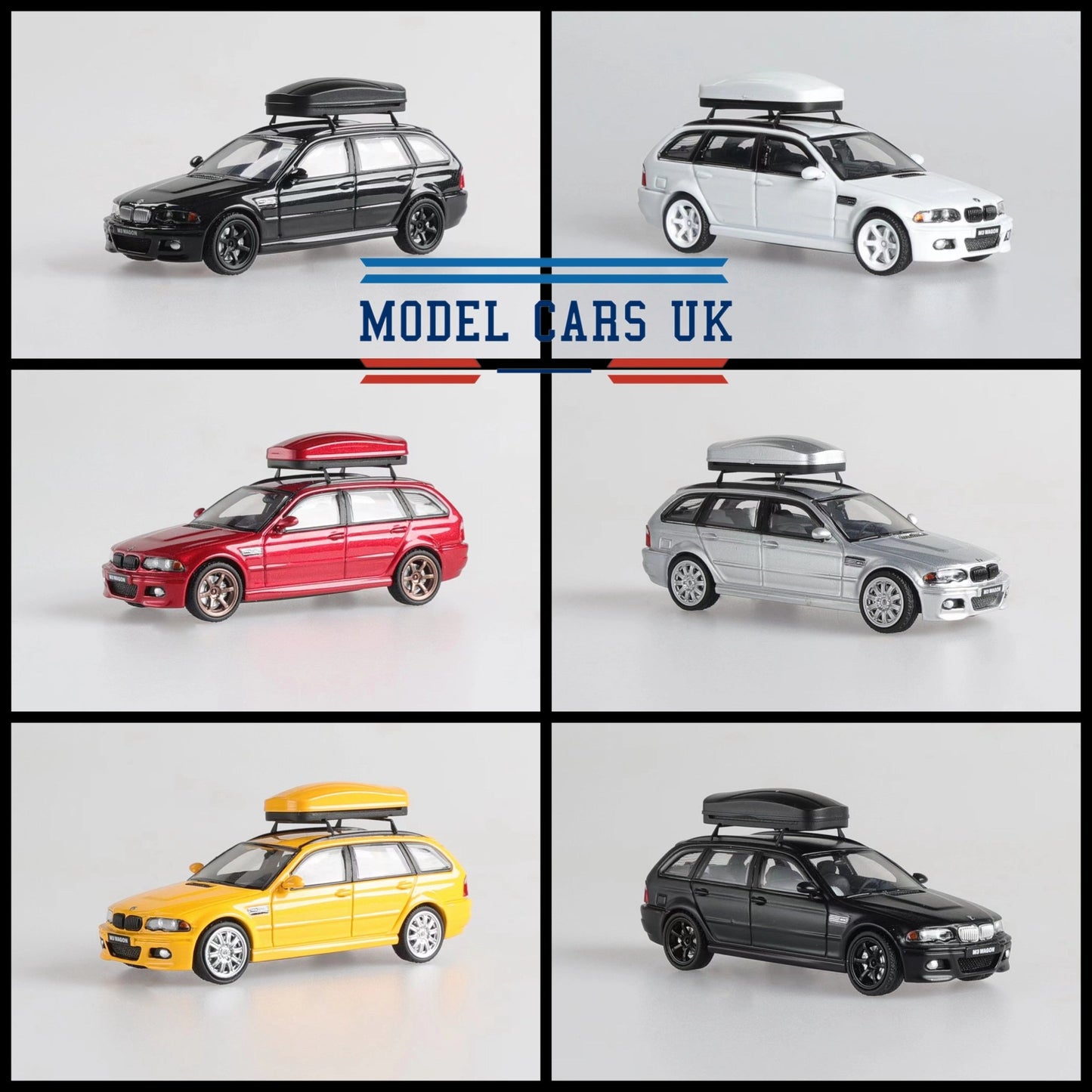 [ PREORDER ] Stance Hunters SH 1/64 - BMW E46 Wagon diecast model - A/Silver+silver wheel - MODEL CARS UKMODEL CAR#INNO64##TARMAC##diecast_model#