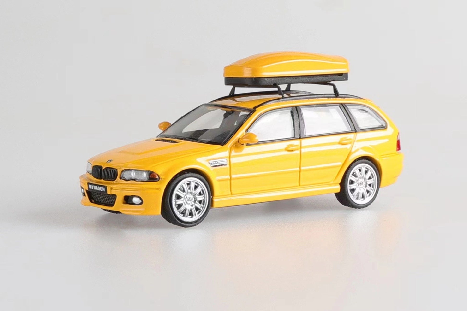 [ PREORDER ] Stance Hunters SH 1/64 - BMW E46 Wagon diecast model - B/Yellow+silver wheel - MODEL CARS UKMODEL CAR#INNO64##TARMAC##diecast_model#