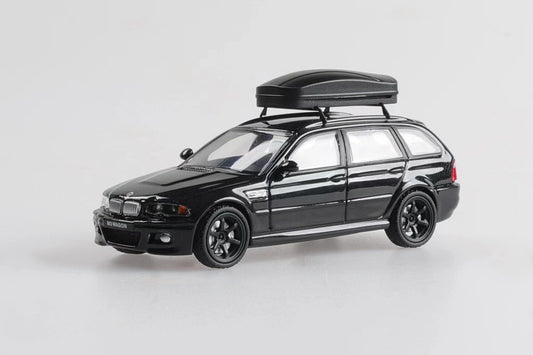 [ PREORDER ] Stance Hunters SH 1/64 - BMW E46 Wagon diecast model - D/metallic black+matte black TE37 - MODEL CARS UKMODEL CAR#INNO64##TARMAC##diecast_model#