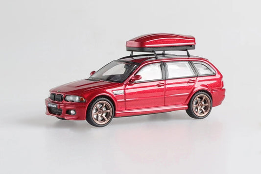 [ PREORDER ] Stance Hunters SH 1/64 - BMW E46 Wagon diecast model - E/Red+copper TE37 - MODEL CARS UKMODEL CAR#INNO64##TARMAC##diecast_model#