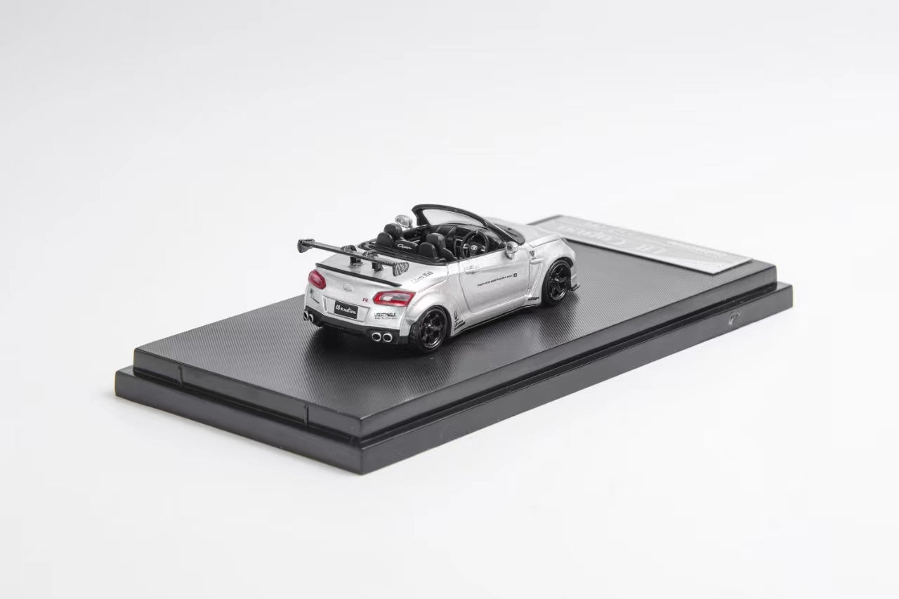 [ PREORDER ] Stance Hunters SH 1/64 - Copen 2nd generation LA400, LB wide body modified GT - K diecast model car - Silver - MODEL CARS UKMODEL CAR#INNO64##TARMAC##diecast_model#