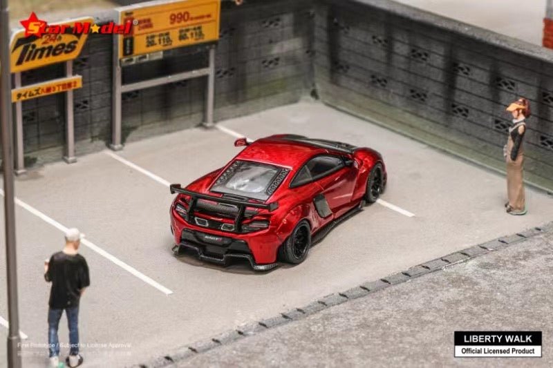 [ PREORDER ] Star Model 1/64 - Japanese LBWK authorized product, LB-Works MCL 650S wide-body modified version diecast model - Metallic Red - MODEL CARS UKMODEL CAR#INNO64##TARMAC##diecast_model#