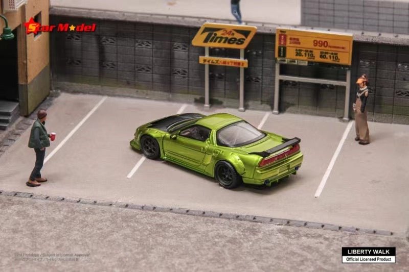 [ PREORDER ] Star Model 1/64 - Japanese LBWK authorized product, LB-Works NSX wide-body modified version diecast model - Carbon Hood -Transparent Green - MODEL CARS UKMODEL CAR#INNO64##TARMAC##diecast_model#