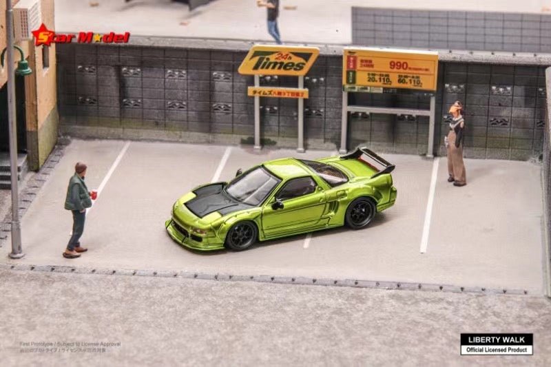 [ PREORDER ] Star Model 1/64 - Japanese LBWK authorized product, LB-Works NSX wide-body modified version diecast model - Carbon Hood -Transparent Green - MODEL CARS UKMODEL CAR#INNO64##TARMAC##diecast_model#