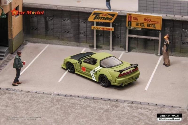 [ PREORDER ] Star Model 1/64 - Japanese LBWK authorized product, LB-Works NSX wide-body modified version diecast model - Carbon Hood -Zero Green - MODEL CARS UKMODEL CAR#INNO64##TARMAC##diecast_model#