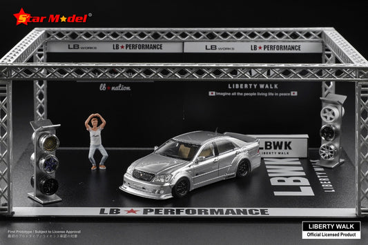 [ PREORDER ] Star Model - 1:64 LBWK licensed Crown The 12nd Generation S180,LB nation diecast model car - Silver - MODEL CARS UKMODEL CAR#INNO64##TARMAC##diecast_model#