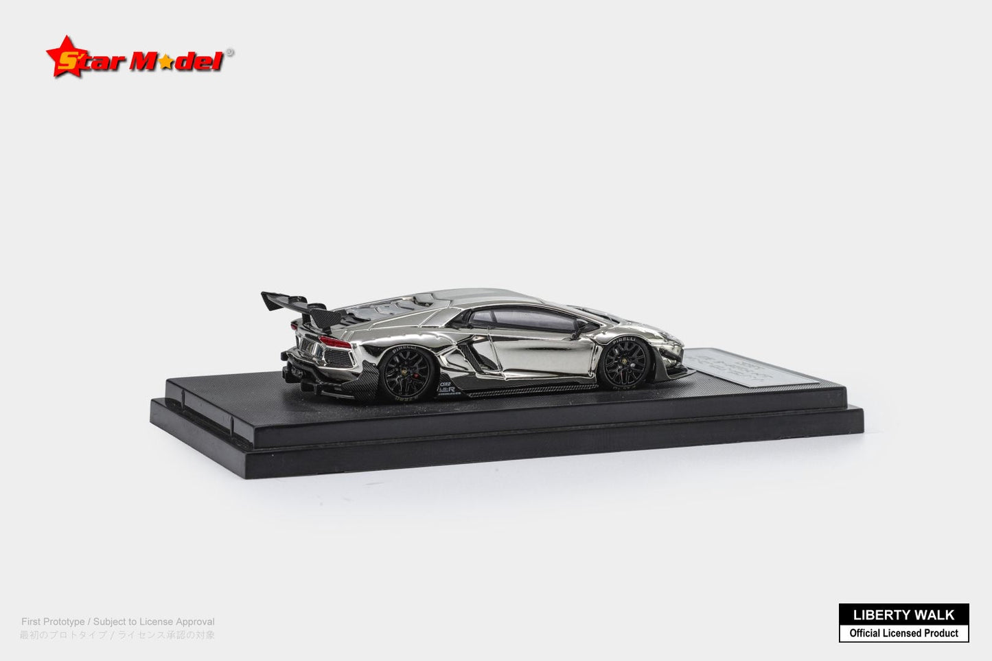 [ PREORDER ] Star Model 1/64 - Liberty Walk Aventador LP700-4 LBWK 2.0 diecast Model - Chrome Silver - MODEL CAR UKMODEL CAR#INNO64##TARMAC##diecast_model#