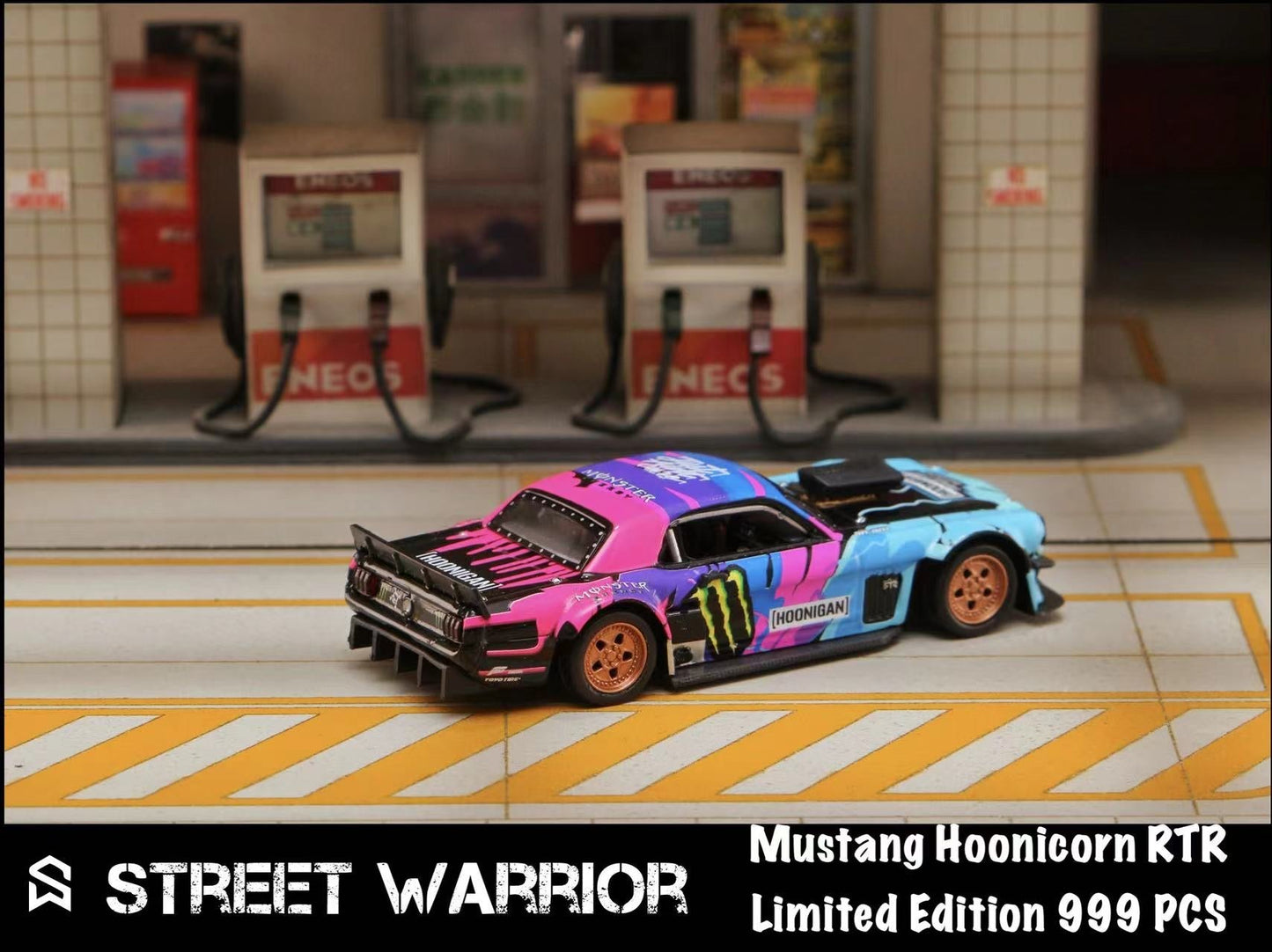 [PREORDER] Street Weapon SW - 1/64 1965 Mustang Hoonicorn RTR Los Angeles Monster Diecast model car - MODEL CAR UKMODEL CAR#INNO64##TARMAC##diecast_model#