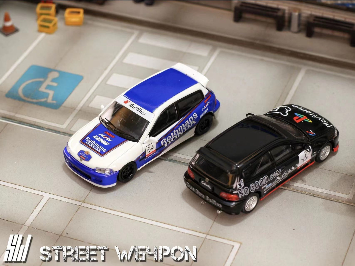 [ PREORDER ] STREET WEAPON SW - 1/64 HONDA Spoon EG6 PlayStation diecast model car - MODEL CARS UKMODEL CAR#INNO64##TARMAC##diecast_model#