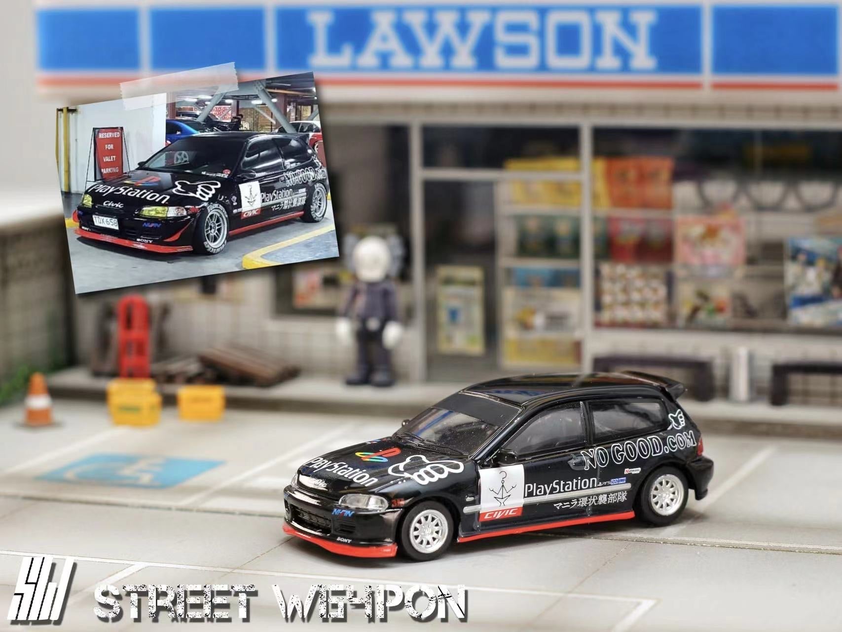 [ PREORDER ] STREET WEAPON SW - 1/64 HONDA Spoon EG6 Rothmans diecast model car - MODEL CARS UKMODEL CAR#INNO64##TARMAC##diecast_model#