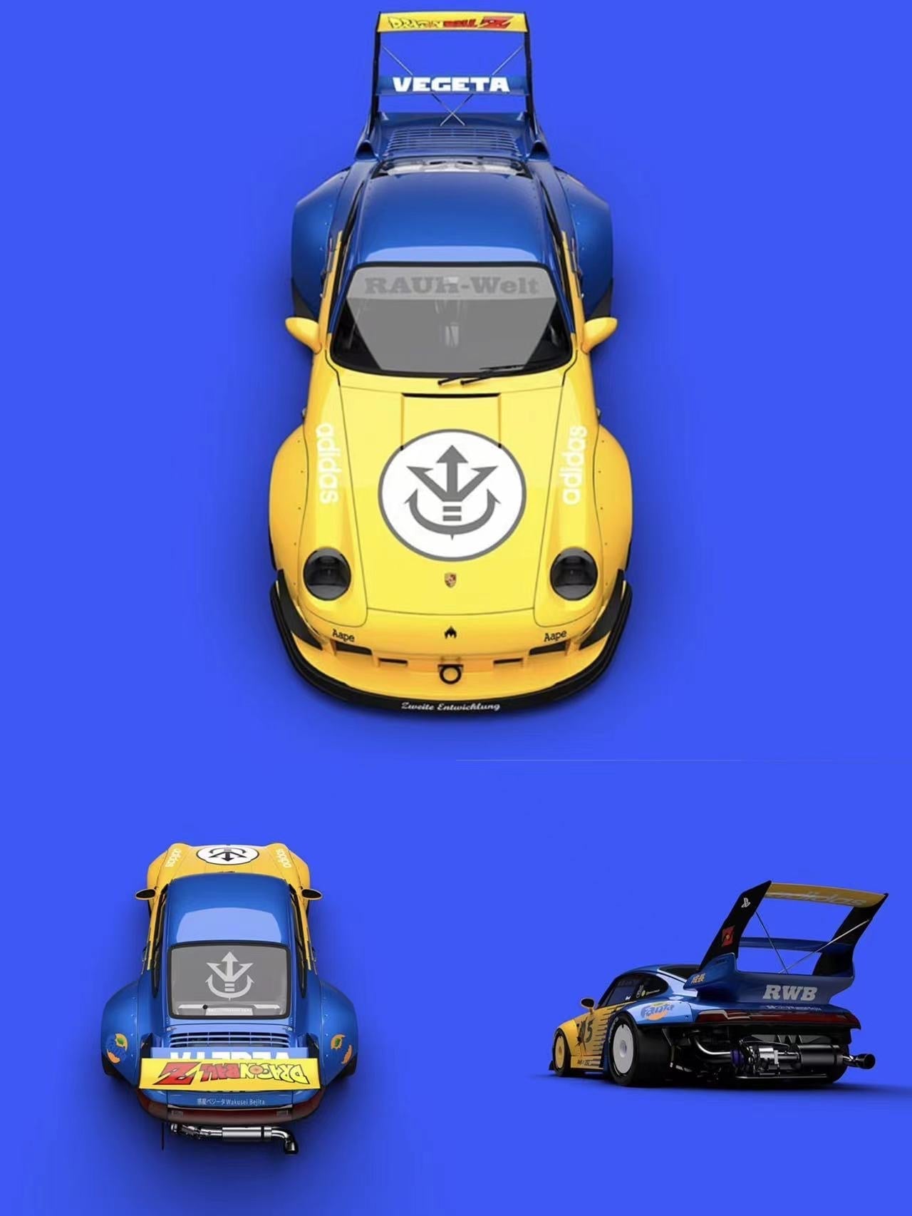 [PREORDER] Street Weapon SW - 1/64 RWB 993 DRAGON BALL Livery diecast model - Vegeta - MODEL CAR UKMODEL CAR#INNO64##TARMAC##diecast_model#