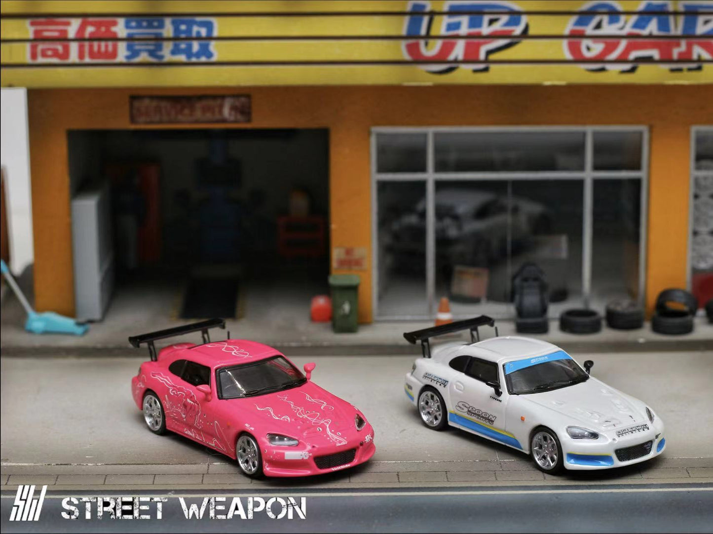 [ PREORDER ] STREET WEAPON SW - 1/64 S2000 Fast & Furious Pink - MODEL CARS UKMODEL CAR#INNO64##TARMAC##diecast_model#