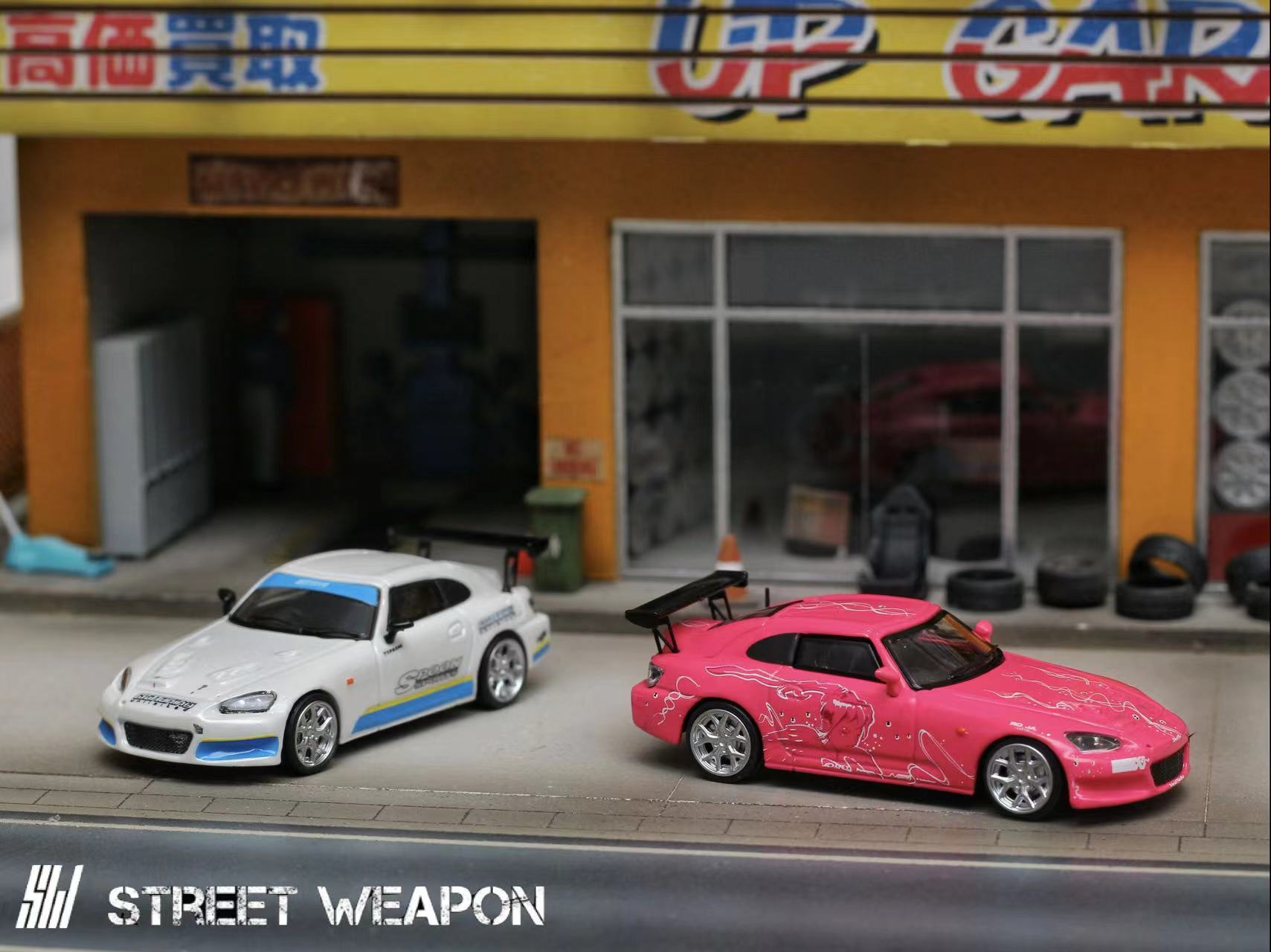 [ PREORDER ] STREET WEAPON SW - 1/64 S2000 Fast & Furious Pink - MODEL CARS UKMODEL CAR#INNO64##TARMAC##diecast_model#