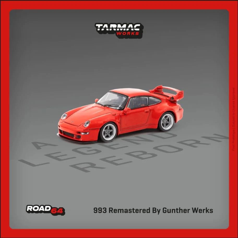 [PREORDER] Tarmac Works - 1/64 993 Remastered By Gunther Werks Red DIECAST SCALE MODEL CAR - T64R - TL054 - RE - MODEL CARS UKMODEL CAR#INNO64##TARMAC##diecast_model#