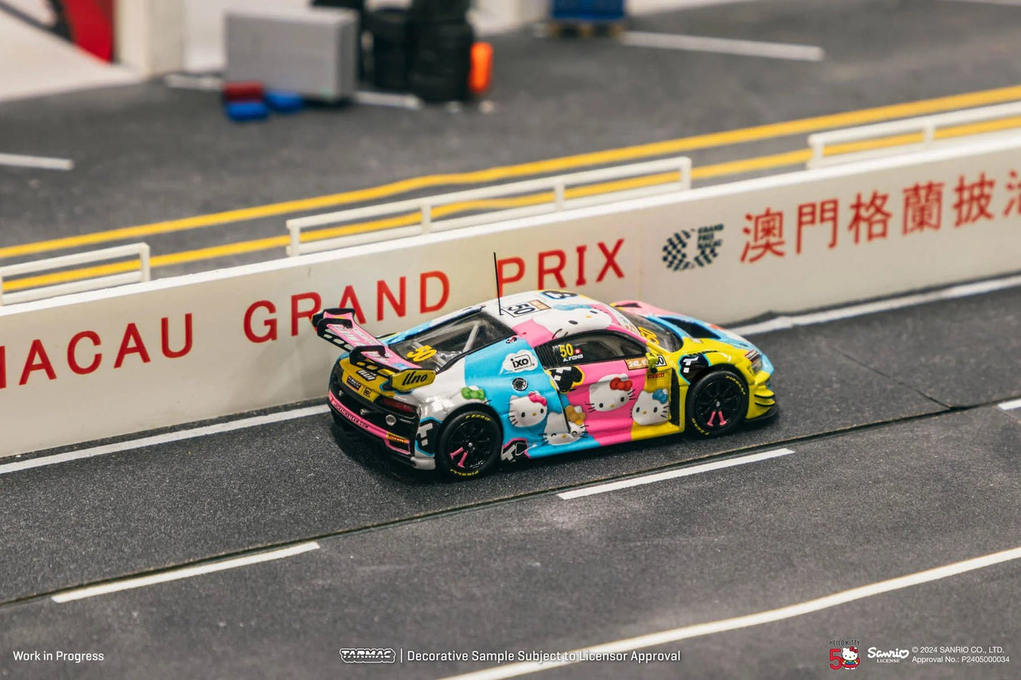 [PREORDER] Tarmac Works - 1/64 AUDI R8 LMS GT3 EVO II MACAU GT CUP FIA GT WORLD CUP 2023 MODEL CAR WITH CARDS COMBO SET (T64 - 043 - 23MGP50) - MODEL CARS UKMODEL CAR#INNO64##TARMAC##diecast_model#