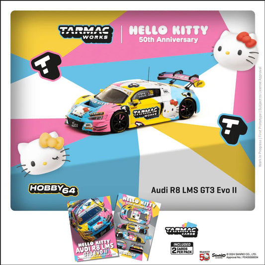 [PREORDER] Tarmac Works - 1/64 AUDI R8 LMS GT3 EVO II MACAU GT CUP FIA GT WORLD CUP 2023 MODEL CAR WITH CARDS COMBO SET (T64 - 043 - 23MGP50) - MODEL CARS UKMODEL CAR#INNO64##TARMAC##diecast_model#