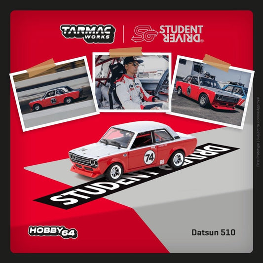 [PREORDER] Tarmac Works - 1/64 Datsun 510 Trans - Am B - Sedan 2.5 Challenge 2023 Daniel Wu Diecast Scale Model Car - T64 - 052 - SD - MODEL CARS UKMODEL CAR#INNO64##TARMAC##diecast_model#