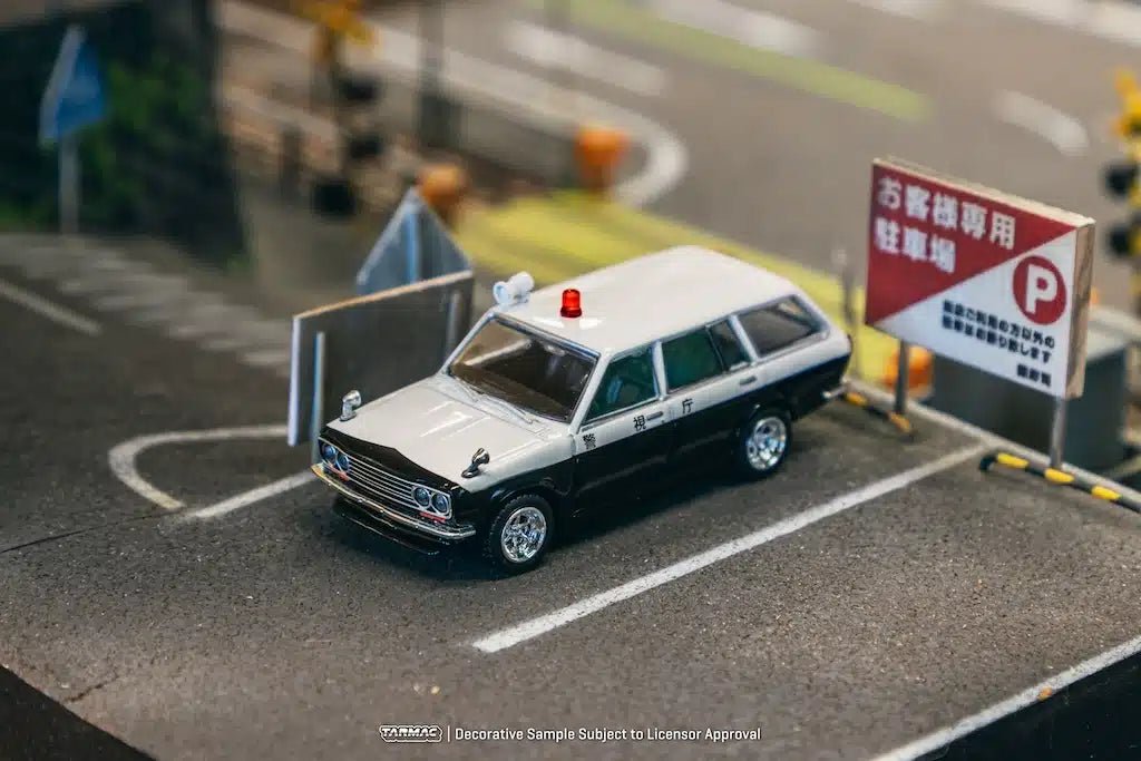 [PREORDER] Tarmac Works - 1/64 Datsun Bluebird 510 Wagon Japan Police Car DIECAST SCALE MODEL CAR - T64G - 026 - PC - MODEL CARS UKMODEL CAR#INNO64##TARMAC##diecast_model#