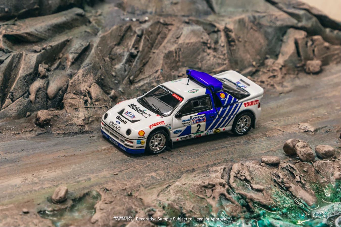 [PREORDER] Tarmac Works - 1/64 Ford RS200 Lombard RAC Rally 1986 Stig Blomqvist / Bruno Berglund DIECAST SCALE MODEL CAR - T64P - 001 - 86RAC02 - MODEL CARS UKMODEL CAR#INNO64##TARMAC##diecast_model#