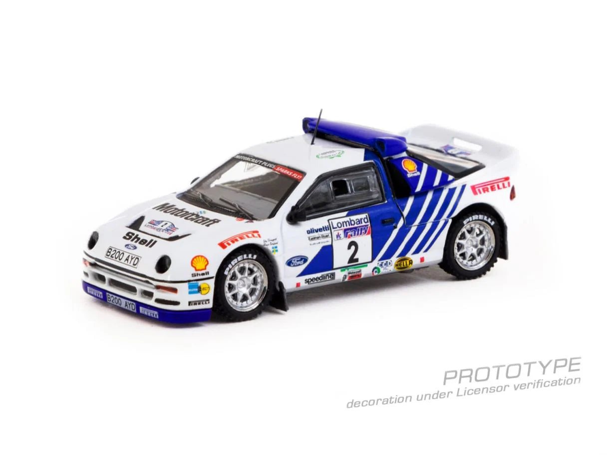 [PREORDER] Tarmac Works - 1/64 Ford RS200 Lombard RAC Rally 1986 Stig Blomqvist / Bruno Berglund DIECAST SCALE MODEL CAR - T64P - 001 - 86RAC02 - MODEL CARS UKMODEL CAR#INNO64##TARMAC##diecast_model#