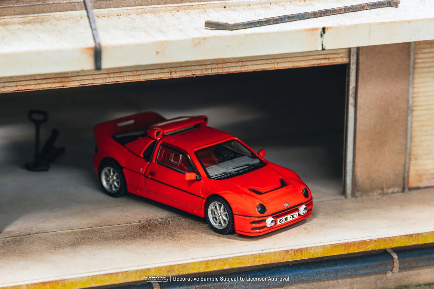 [PREORDER] Tarmac Works - 1/64 FORD RS200 RED DIECAST SCALE MODEL CAR (T64PR - 001 - RE) - MODEL CARS UKMODEL CAR#INNO64##TARMAC##diecast_model#