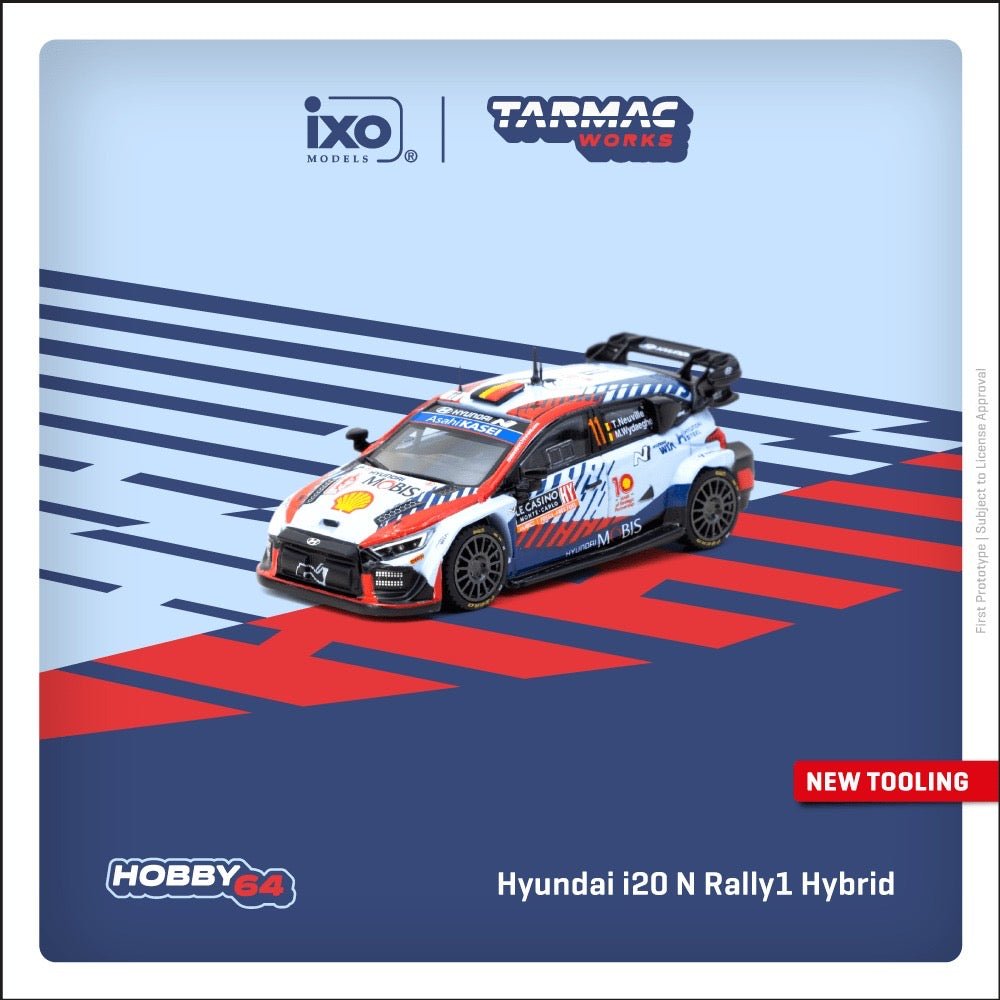 [PREORDER] Tarmac Works - 1/64 Hyundai i20 N Rally1 Hybrid Rallye Monte - Carlo 2024 Winner Diecast Scale Model Car - T64 - 089 - 24MCR11 - MODEL CARS UKMODEL CAR#INNO64##TARMAC##diecast_model#