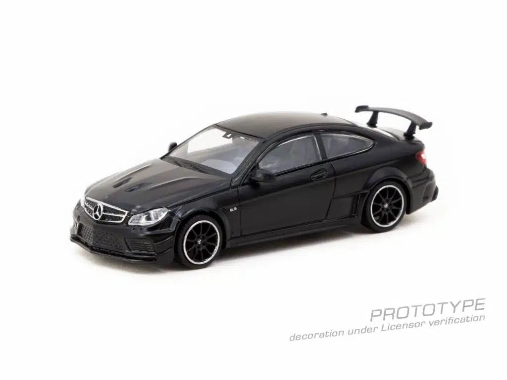 [PREORDER] Tarmac Works - 1/64 Mercedes - Benz C 63 AMG Coupé Black Series Matte Black DIECAST SCALE MODEL CAR - T64G - 009 - MB - MODEL CARS UKMODEL CAR#INNO64##TARMAC##diecast_model#