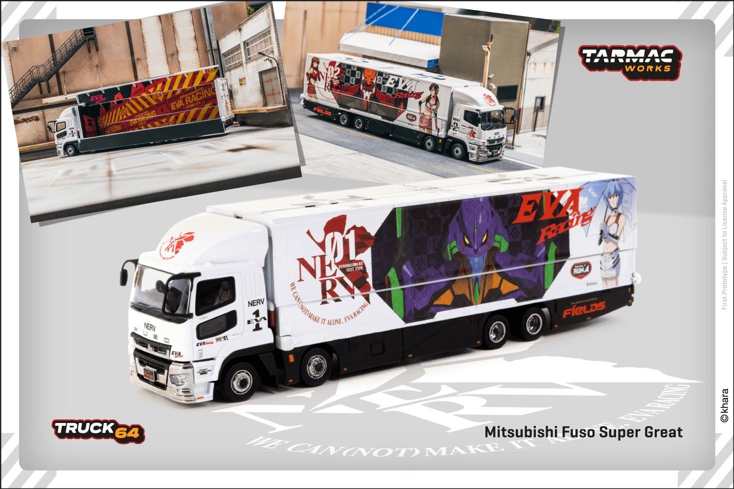 [PREORDER] Tarmac Works - 1/64 Mitsubishi Fuso Super Great EVA Racing - MODEL CAR UKMODEL CAR#INNO64##TARMAC##diecast_model#