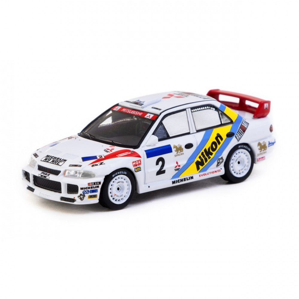 [PREORDER] Tarmac Works - 1/64 Mitsubishi Lancer Evolution III Hong Kong - Beijing Rally 1995 Winner DIECAST SCALE MODEL CAR - T64G - 050 - 95HKBR02 - MODEL CARS UKMODEL CAR#INNO64##TARMAC##diecast_model#