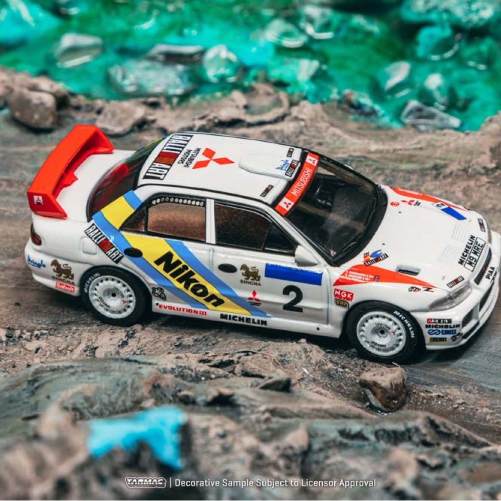 [PREORDER] Tarmac Works - 1/64 Mitsubishi Lancer Evolution III Hong Kong - Beijing Rally 1995 Winner DIECAST SCALE MODEL CAR - T64G - 050 - 95HKBR02 - MODEL CARS UKMODEL CAR#INNO64##TARMAC##diecast_model#