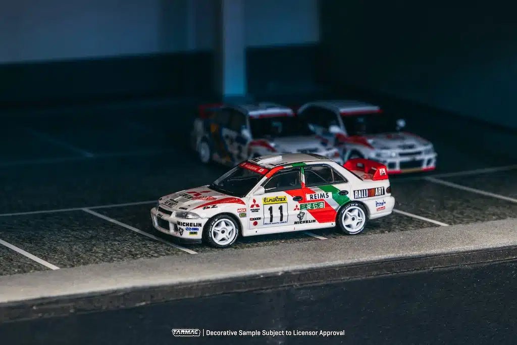 [PREORDER] Tarmac Works - 1/64 Mitsubishi Lancer GSR Evolution II Rallye Monte - Carlo 1995T. Mäkinen / S. Harjanne DIECAST SCALE MODEL CAR - T64G - 049 - 95MCR11 - MODEL CARS UKMODEL CAR#INNO64##TARMAC##diecast_model#