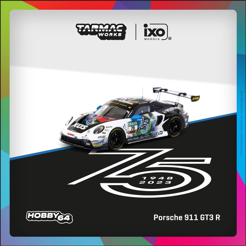 [PREORDER] Tarmac Works - 1/64 Porsche 911 GT3 R DTM 2023 Diecast Scale Model Car - T64 - 084 - 23DTM75 - MODEL CARS UKMODEL CAR#INNO64##TARMAC##diecast_model#